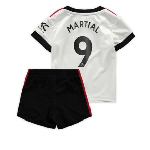 Manchester United Anthony Martial #9 kläder Barn 2022-23 Bortatröja Kortärmad (+ korta byxor)